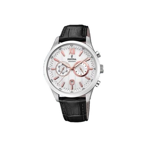 Montre Homme Festina - F16996/1 - Quarzt - Chronographe - Bracelet Cuir Noir