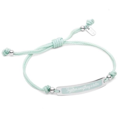 Bracelet Femme Mr Wonderful Joyas Wonderful Words Wj30309. Bleu. Argent. Acier Inoxydable. Autre Fermoir.