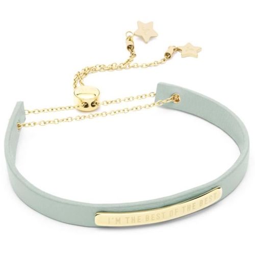 Bracelet Femme Mr Wonderful Joyas Wonderful Words Wj30105. Bleu. Doré. Acier Inoxydable. Autre Fermoir.