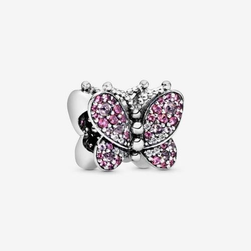 Charm Papillon Pavé Rose Pandora