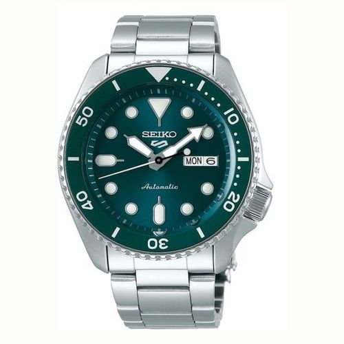 Montre Homme Seiko Srpd61k1 - Quartz - Analogique - Vert - Bracelet Acier