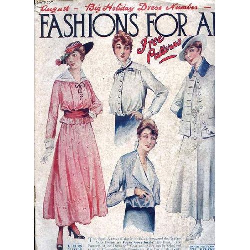 Fashion For All, August 1915, Big Holiday Dress Number (Contents