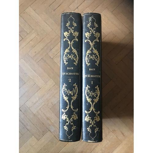 L¿Ingénieux Hidalgo Don Quichotte De La Manche, Miguel De Cervantès Saavedra, Traduit Et Annoté Par Louis Viardot, Vignettes De Tony Johannot [2 Volumes]