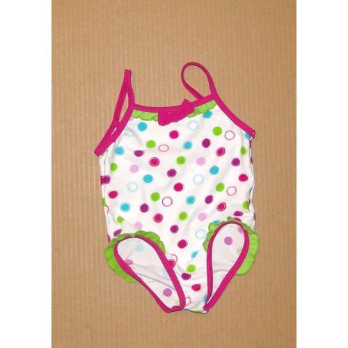 Maillot De Bain Une Piece Pomme Framboise Orchestra 9 Mois 71cm