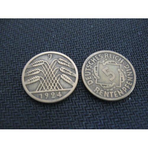 Pièce 5 Rentenpfennig "Deuitsches Reich" 1924