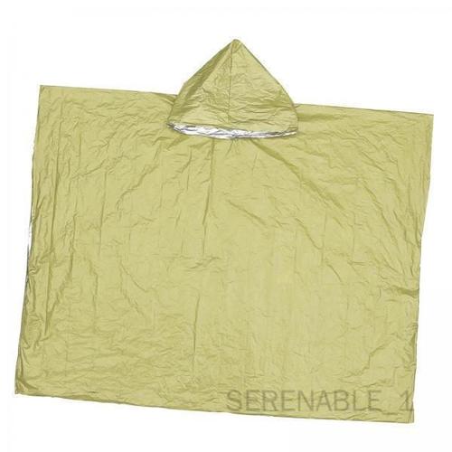 4 Poncho De Pluie D'urgence, Imperméable Avec Capuche, Housse De Pluie Réutilisable, Couverture De Survie Pour Hommes Adultes, Femmes, Camping, De