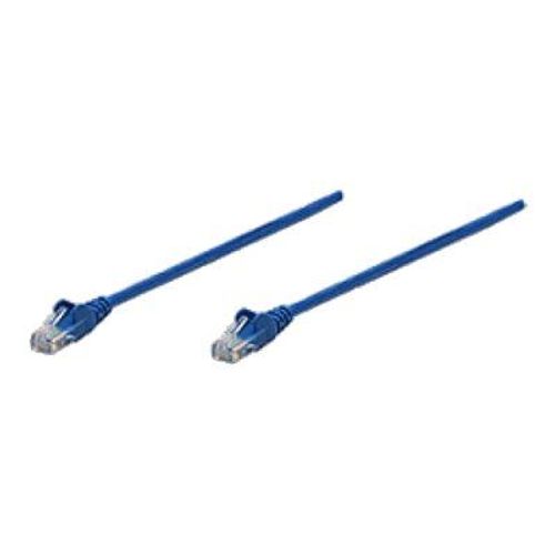 Intellinet Network Patch Cable, Cat5e, 1.5m, Blue, CCA, U/UTP, PVC, RJ45, Gold Plated Contacts, Snagless, Booted, Lifetime Warranty, Polybag - Cordon de raccordement - RJ-45 (M) pour RJ-45 (M) -...