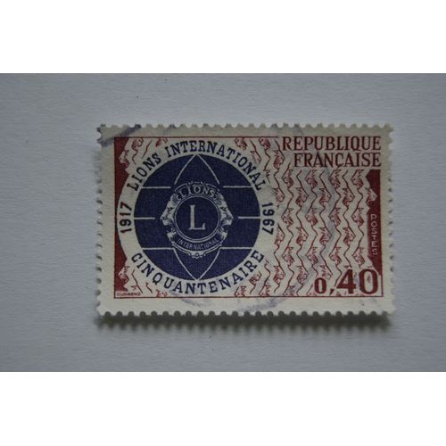 Timbre Cinquantenaire Lions International 1917-1967