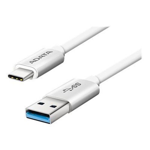 ADATA - Câble USB - USB type A (M) pour 24 pin USB-C (M) reversible - USB 3.0 - 1 m - blanc