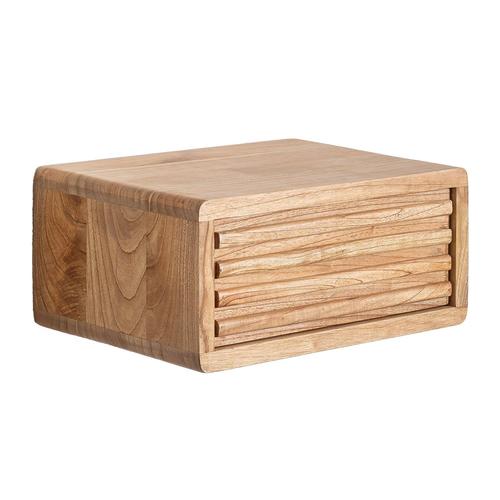 Table De Chevet Flottante En Bois Deleyna Marron Bois Naturel