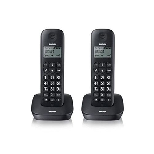 10273810 TELEFONO CORDLESS BRONDI GALA TWIN NERO