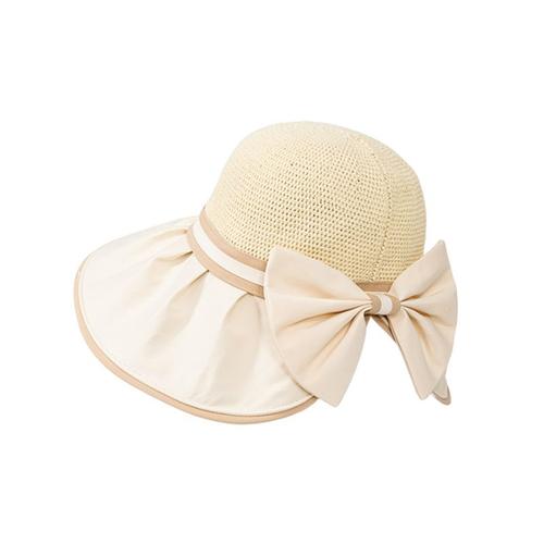 Nouveau Summer Wild Proof chapeau de pêcheur en vinyle à grande corniche - beige blanc taille moyenne livraison corde coupe - vent