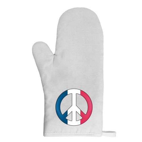 Gant De Cuisine Peace & Love Drapeau France