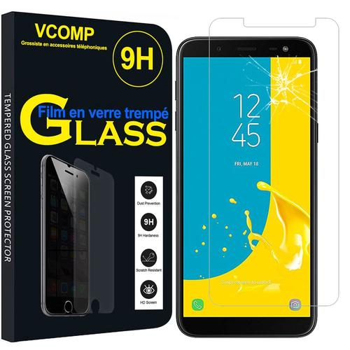 1 Film Verre Trempé Pour Samsung Galaxy J6 (2018)/ On6 (2018) 5.6" Protection D'écran