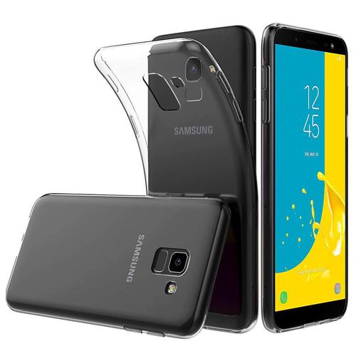 Coque Silicone Pour Samsung Galaxy J6 (2018)/ On6 (2018) 5.6" Gel Ultraslim Et Ajustement Parfait - Transparent
