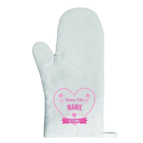 Gant De Cuisine Bonne Fête Mamie C¿Ur Rouge