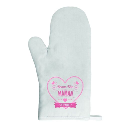 Gant De Cuisine Bonne Fête Maman C¿Ur Rouge
