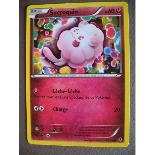 Carte Pokemon - Sucroquin - 68/119 - Xy - Vigueur Spectrale - 2014 - Sco