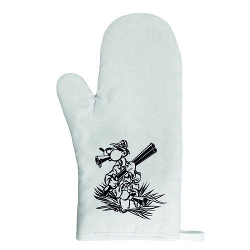 Gant De Cuisine Ch34 Chasseur Et Oiseau Rond
