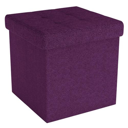 Foldable Ottoman Pouf 38x38x38 Cm Seat Cube Storage Box Storage Space Foot Stool