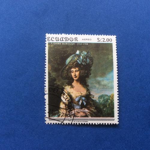 Equateur - Tableau De Gainsborough - Charlotte-Sophie, Sheffield Lady (Y & T 492)