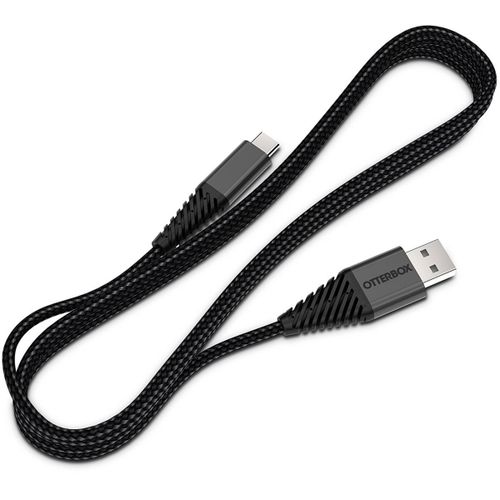 OtterBox - Câble USB - 24 pin USB-C (M) pour USB (M) - 2.4 A - 3 m - noir - pour P/N: 77-59006, 77-62208, 77-62210, 77-62214, 77-62216, 77-62218, 77-63514, 78-52099