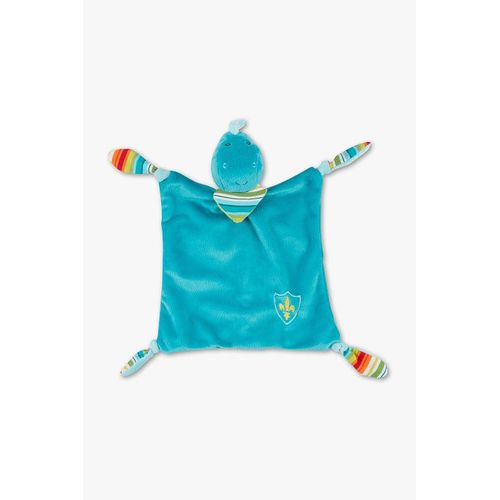 Doudou Dragon Plat Dinosaure C&a Bleu Ecusson Blason Lys Royal Peluche Jouet Bebe Nicotoy Simba Toys Benelux