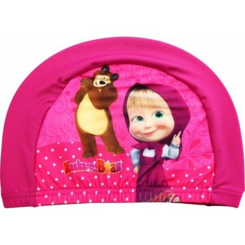 Masha Et L'ours - Bonnet De Bain Natation Piscine - Polyester Et Élasthanne - Taille Unique