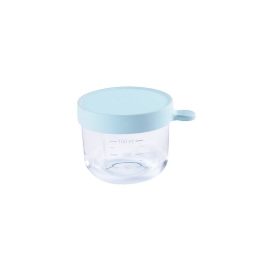 Pot De Conservation Portion Verre 150 Ml Light Blue - Beaba