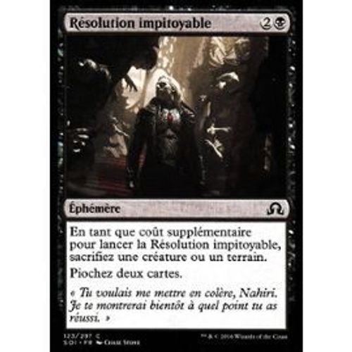 Résolution Impitoyable (Merciless Resolve) - Magic - Mtg - Ténèbres Sur Innistrad - C - Foil / Premium