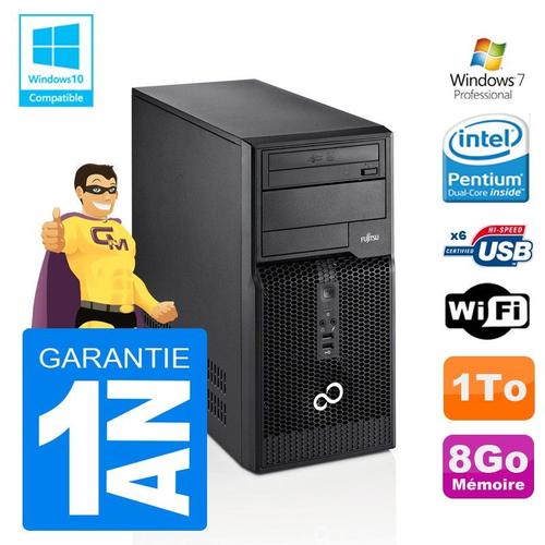 PC Tour Fujitsu Esprimo P400 G630 RAM 8Go Disque 1To Wifi W7