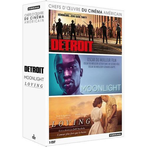 Chefs-D'oeuvre Du Cinéma Américain - Coffret : Detroit + Moonlight + Loving - Pack