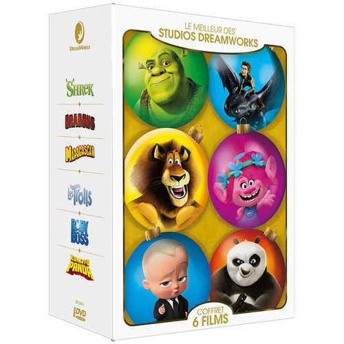 Le Meilleur Des Studios Dreamworks : Shrek + Dragons + Madagascar + Les Trolls + Baby Boss + Kung Fu Panda - Pack