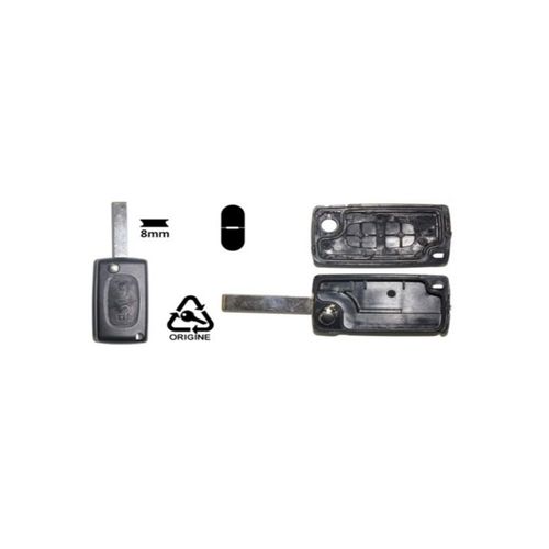 Coque De Clé Avec Clé Rabat Vague Pour Citroen 2 Boutons De 09/99 À 12/13