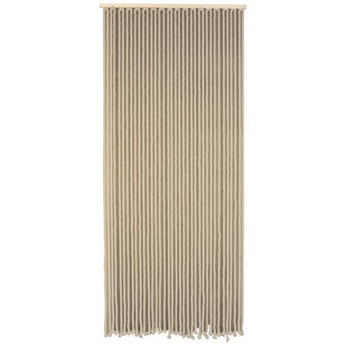 Rideau Portière En Corde De Coton Tressé Écru 90x200