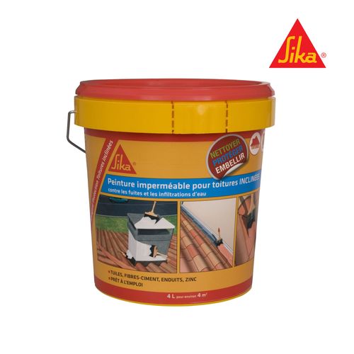 Peinture de protection SIKA Sikagard Protection Toiture inclinée - Gris - 4L