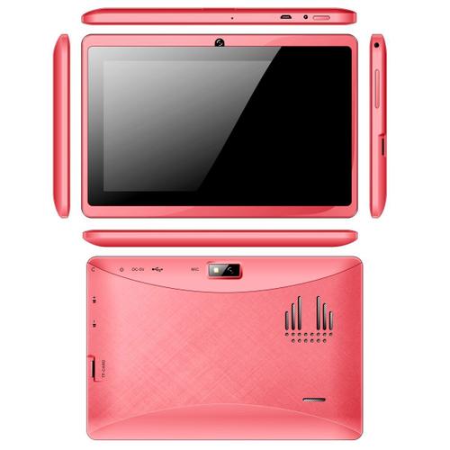 Tablette tactile GENERIQUE Tablette 7 Pouces Tactile Ips Quadcore Wifi  Bluetooth Android Micro SD 24Go Rose YONIS