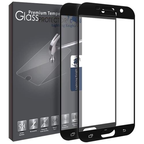 Samsung Galaxy A3 2017 Vitre Protection D'ecran En Verre Trempé Incassable Protection Integrale Full 3d Tempered Glass - Noir [Lot De 2 Pieces]