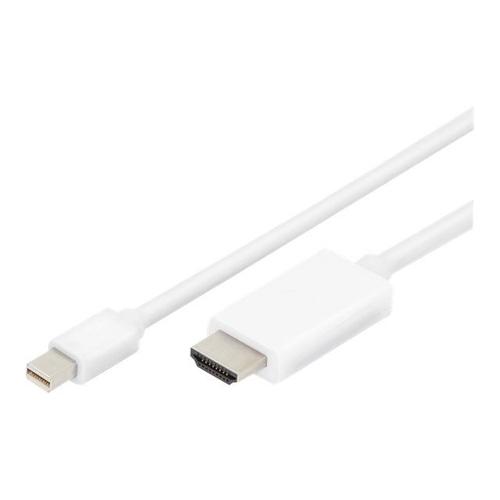 ASSMANN - Câble adaptateur - Mini DisplayPort mâle pour HDMI mâle - 2 m - triple blindage - blanc - moulé, support 4K