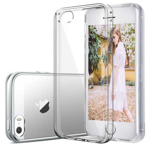 Coque Iphone 5/ 5s/ Se |Garantie A Vie|, Welkoo® Coque Iphone 5s, Housse Iphone 5 En Silicone Renforcé Shockproof Anti Choc Couleur Transparente, Souple Et Flexible. Compatible Avec L'iphone 5, 5s Et Se.