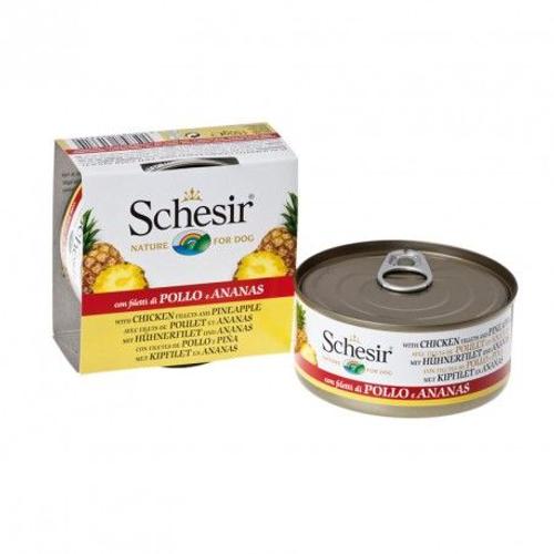 Schesir Chien - Filets De Poulet Et Ananas - 150 G