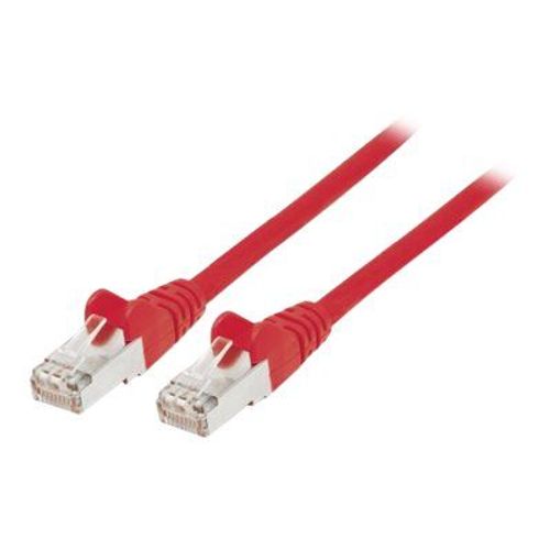 Intellinet Network Patch Cable, Cat6, 10m, Red, Copper, S/FTP, LSOH / LSZH, PVC, RJ45, Gold Plated Contacts, Snagless, Booted, Lifetime Warranty, Polybag - Cordon de raccordement - RJ-45 (M) pour...