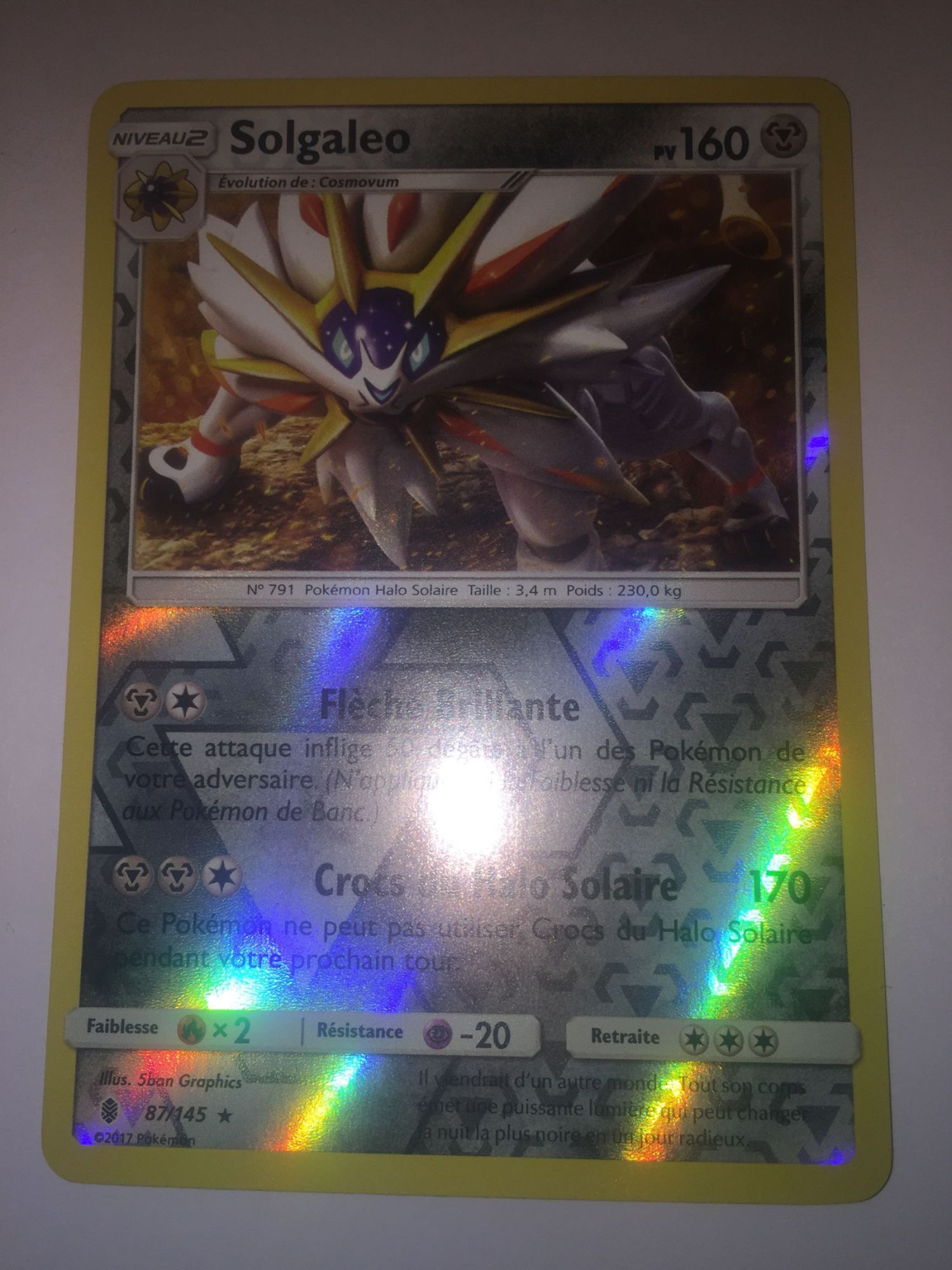 Solgaleo Reverse 87 145 Gardiens Ascendants Carte Francaise Rakuten