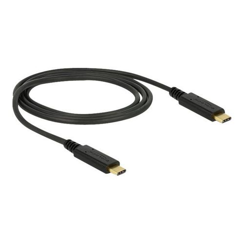 Delock - Câble USB - 24 pin USB-C (M) pour 24 pin USB-C (M) - USB 3.1 Gen 2 - 5 A - 1 m - noir