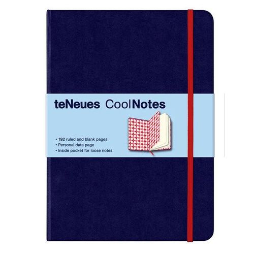 Carnet - Dark Blue/Argyle Red - 9x13cm