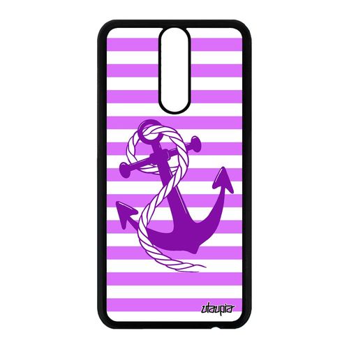 Coque Pour Mate 10 Lite Silicone Ancre Marin Rayure NUd Etui Femme Rose Huawei Mate 10 Lite