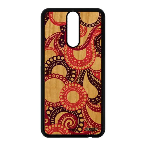 Coque Silicone Mate 10 Lite Bois Motif Cachemire Rose Fantaisie Portable Huawei Mate 10 Lite