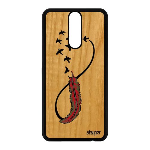 Coque En Bois Infini Huawei Mate 10 Lite Silicone Housse 4g Fidelité Pastel Rose