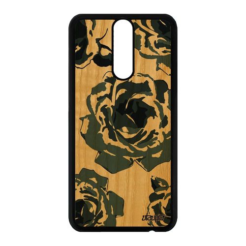 Coque Pour Mate 10 Lite Bois Silicone Rose Fleur Cadeau Fete Des Meres De Huawei Mate 10 Lite