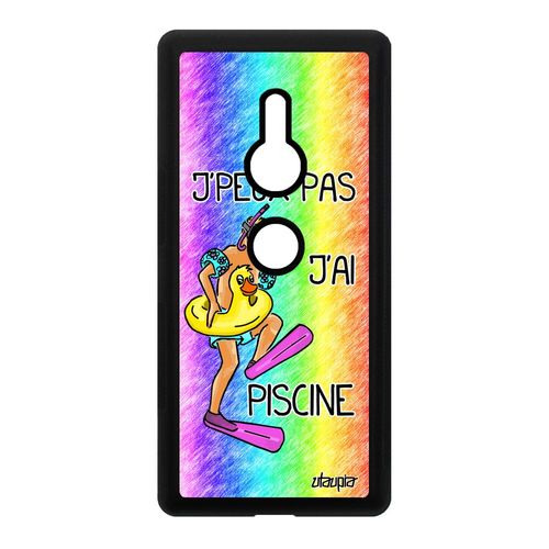 Coque Sony Xperia Xz2 Silicone J'peux Pas J'ai Piscine Housse Dessin Sport Vert